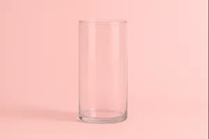 Wazon cylindryczny szklany