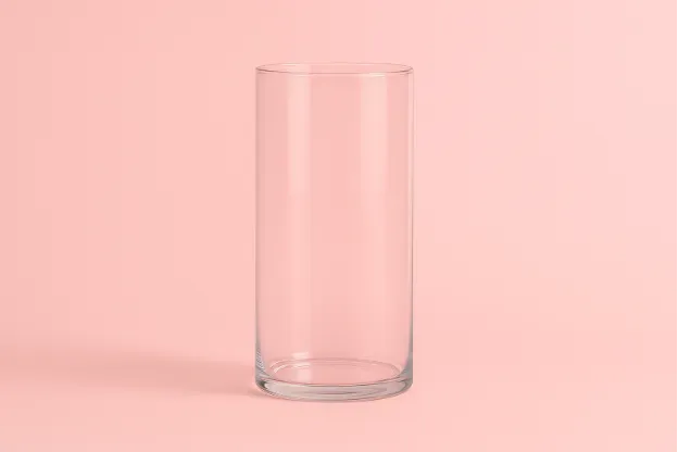 Wazon cylindryczny szklany